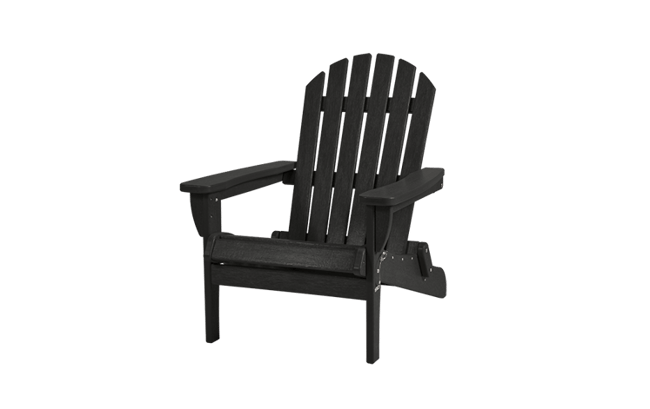 Black Premium Willoughby Folding Adirondack Chair - Keter US