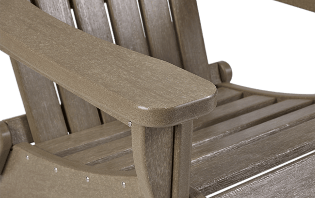 Brown Premium Willoughby Folding Adirondack Chair - Keter US