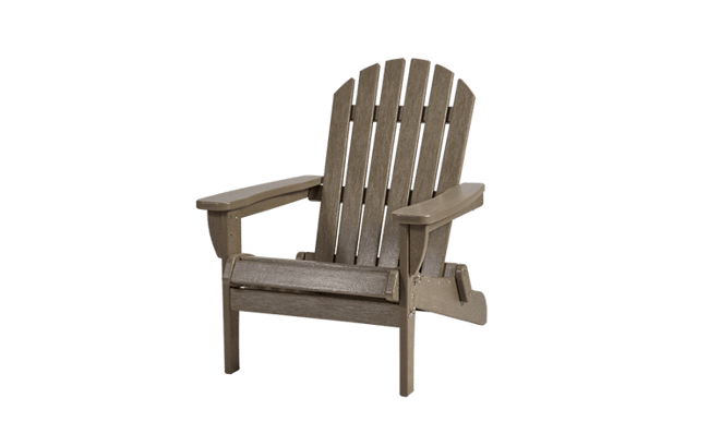 Brown Premium Willoughby Folding Adirondack Chair - Keter US