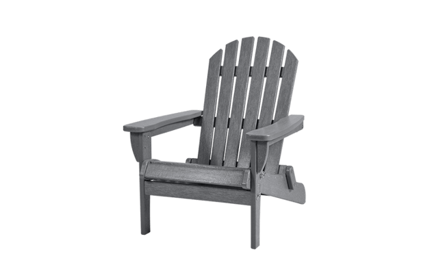 Grey Premium Willoughby Folding Adirondack Chair - Keter US