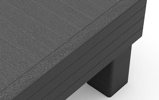 Sillón individual de exterior de 1 plaza Elements - Negro