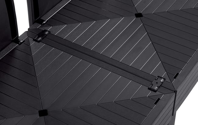 Sillón individual de exterior de 1 plaza Elements - Negro
