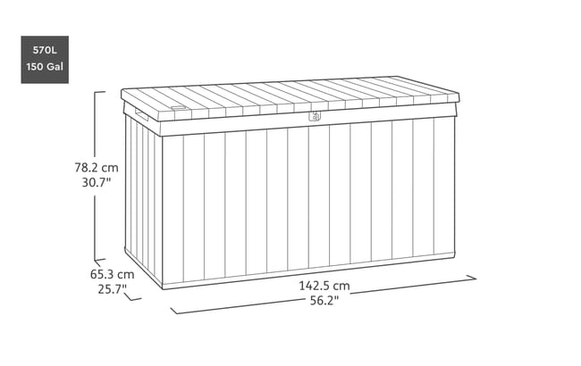 Signature Opbergbox - 570L - Venetian Bruin