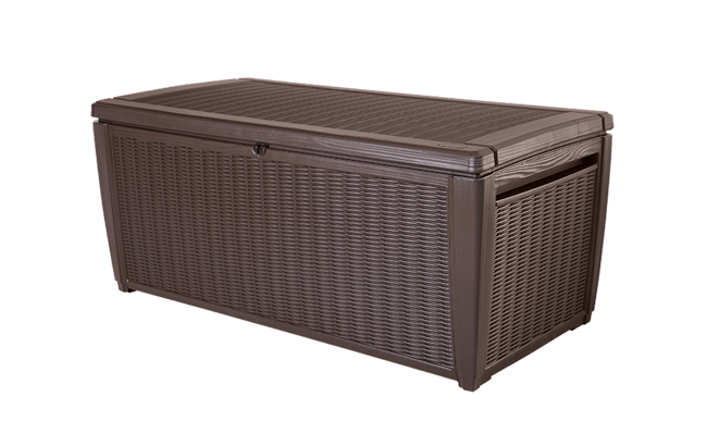 Sumatra Brown 135 Gallon Storage Deck Box - Keter US