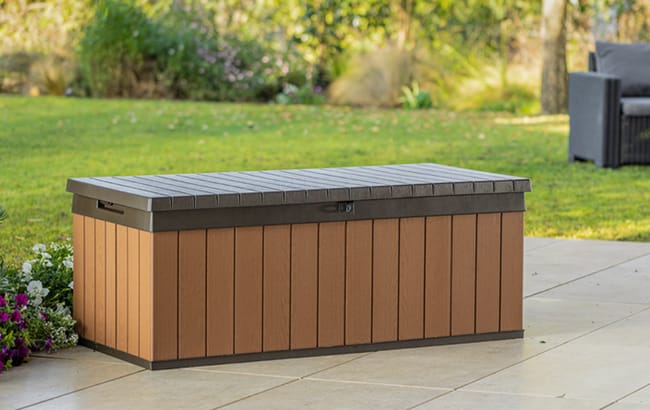 Darwin Brown 100 Gallon Storage Deck Box - Keter US