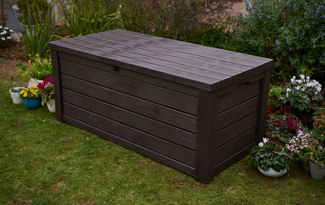 Eastwood Brown 150 Gallon Storage Deck Box - Keter US