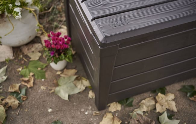 Brightwood Brown 120 Gallon Storage Deck Box - Keter US