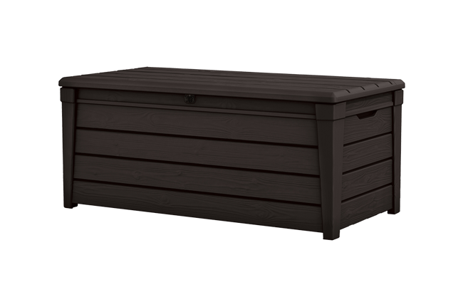 Brightwood Brown 120 Gallon Storage Deck Box - Keter US