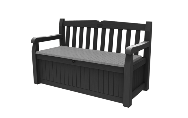 Eden 265L Storage Bench Dark Grey