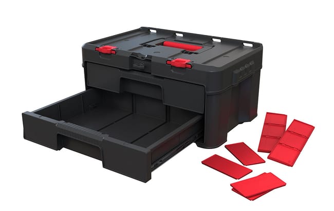 Acheter la boîte à outils à 2 tiroirs Stack & Roll noire – Keter Canada
