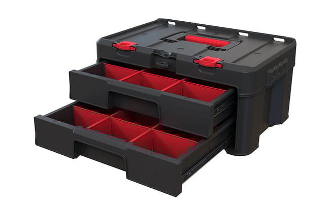 Acheter la boîte à outils à 2 tiroirs Stack & Roll noire – Keter Canada