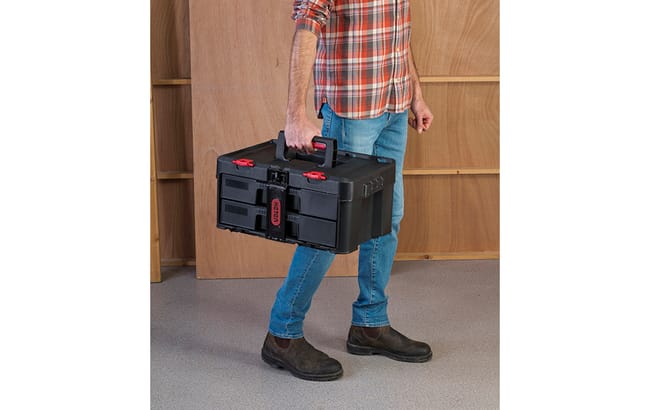 Acheter la boîte à outils à 2 tiroirs Stack & Roll noire – Keter Canada