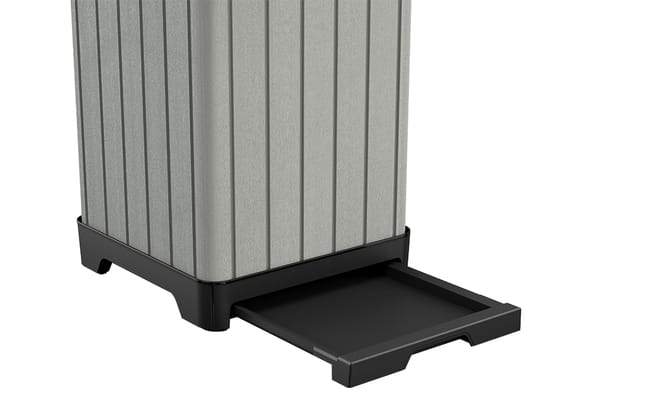 Rockford Grey Outdoor Trash Can - Keter