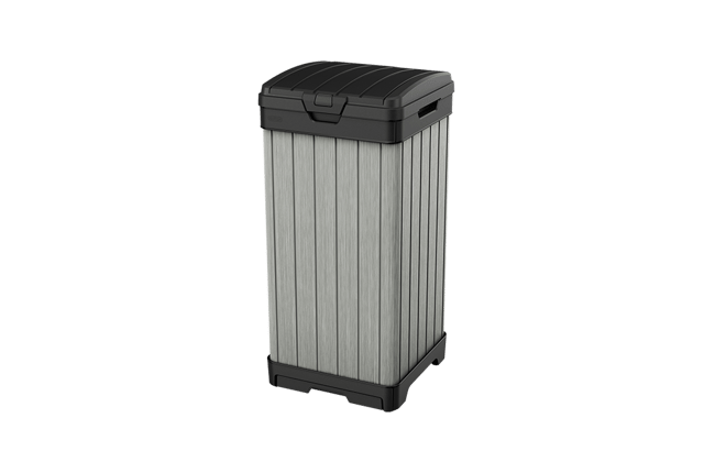 Rockford Grey Outdoor Trash Can - Keter