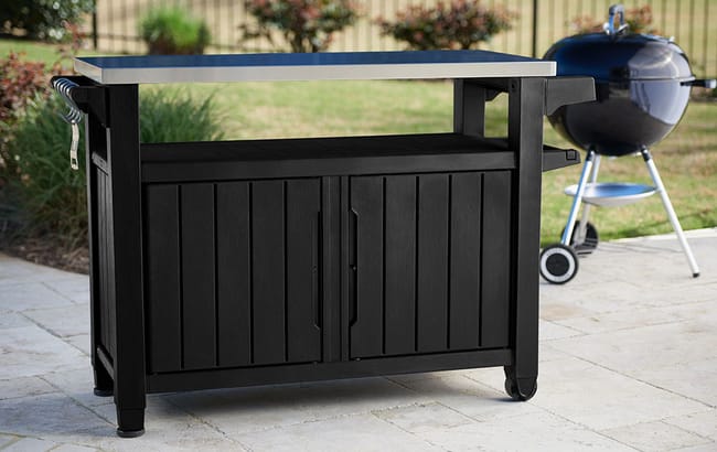 Unity XL Graphite Outdoor Kitchen Cart with Storage Keter