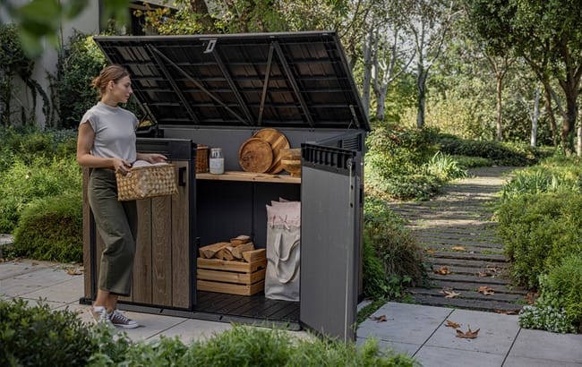 Signature 2020L Storage Shed - Walnut Brown