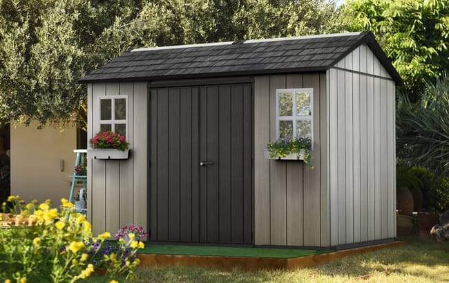 Buy Oakland Grey Large Storage Shed 11x7.5 - Keter Canada