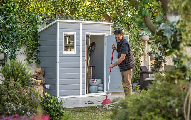 Manor Pent Shed 6x4ft - Grey