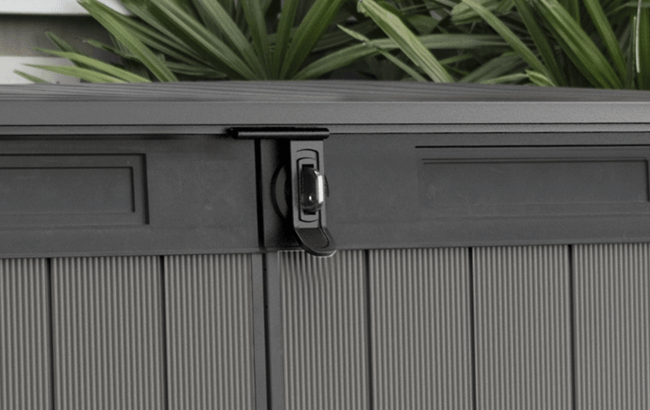 Coffre De Rangement Extérieur Keter Premier Jumbo 2020L - Grand Volume, Résine Résistante, étagères Incluses