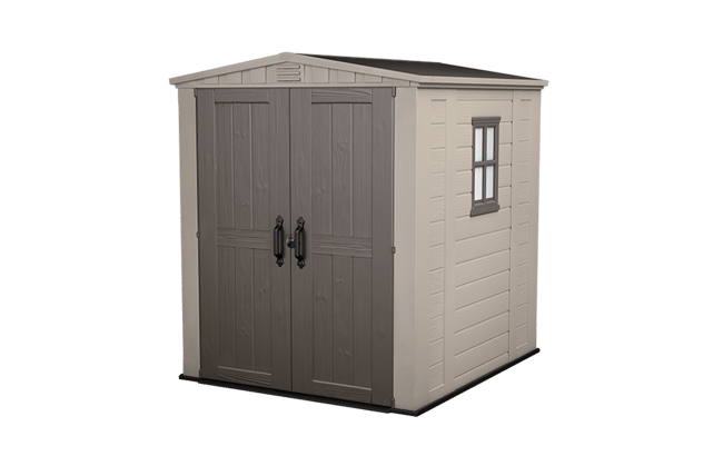 Factor 6x6 Gartenhaus - 178x195,5x208 cm - Braun