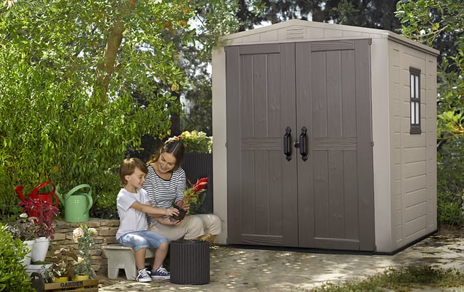 Factor 6x6 Gartenhaus - 178x195,5x208 cm - Braun