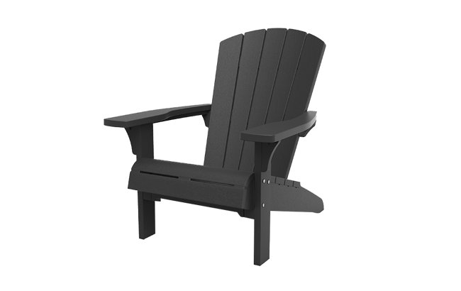 Troy Adirondack Tuinstoelen met Ice Cube – 81x80x96,5cm - Antraciet