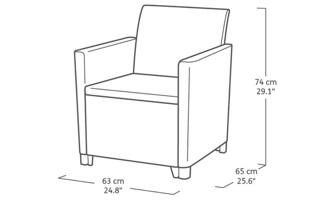 Marie Essential 5-zits Loungeset - Antraciet