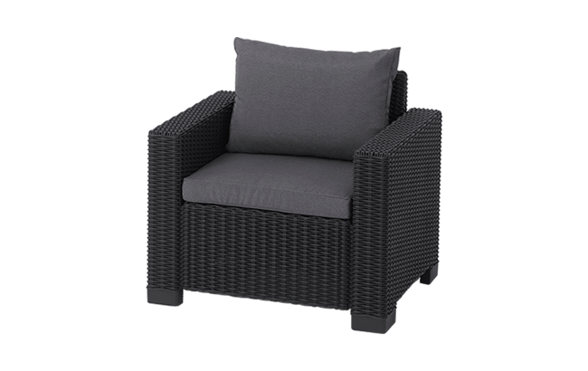 ‎California 5-zits Loungeset – 198x68x71,5cm - Antraciet