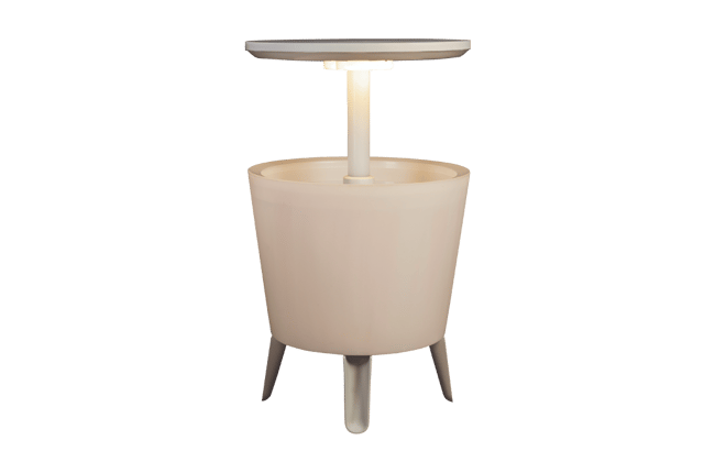 Table glacière lumineuse 30L - Beige