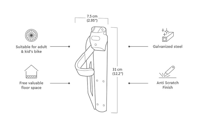 Wall Mounted Bike Rack for Shed - Keter US