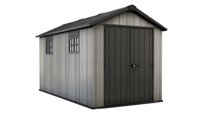 Oakland Grey Large Storage Shed - 7.5x13 Shed - Keter US