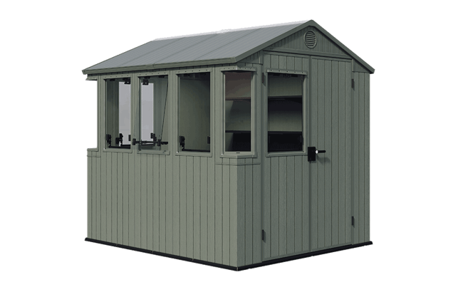 Darwin Potting Shed 6x8ft - Green