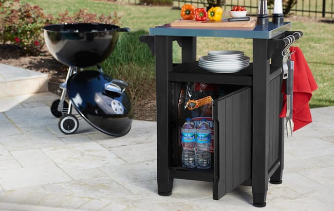 Unity Classic Barbecuetafel -76,5x52x90cm - Antraciet