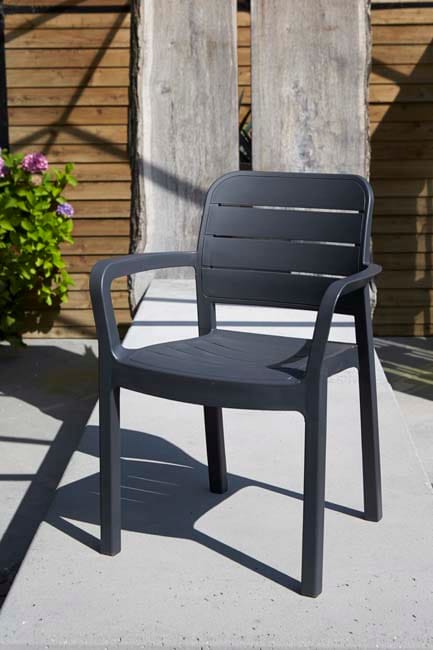 Chaise Tisara - Lot de 6 - Anthracite