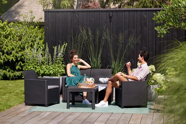 Marie 4 Seater Lounge Set - Grey