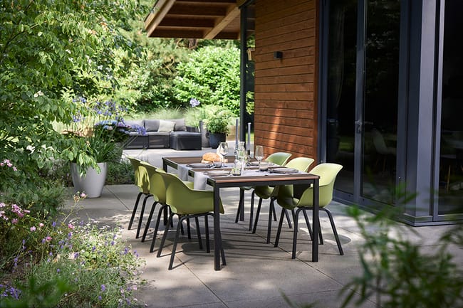 Table Porto 200cm 8 places - Marron Aspect Noyer