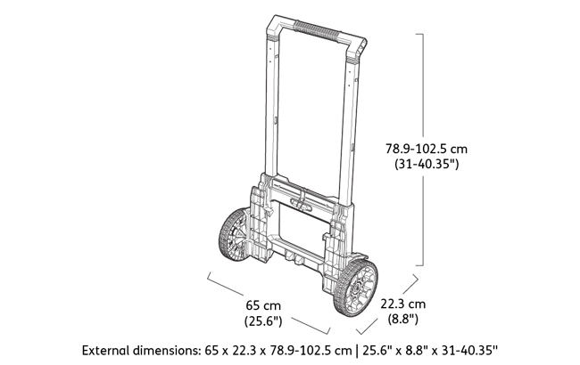 Système modulable 3-en-1 ROC Pro - Noir
