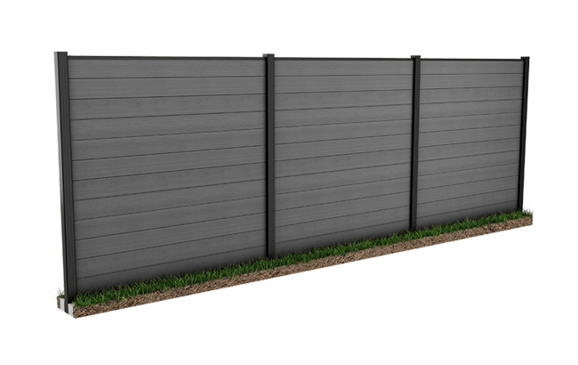 Poteau 240cm à sceller - Anthracite