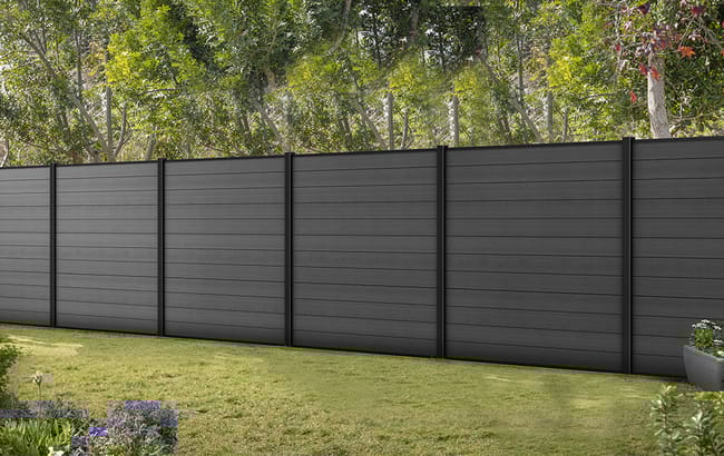 Poteau 240cm à sceller - Anthracite