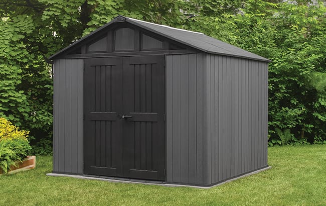 Gray Stronghold 10x8 Large Storage Shed - Keter US