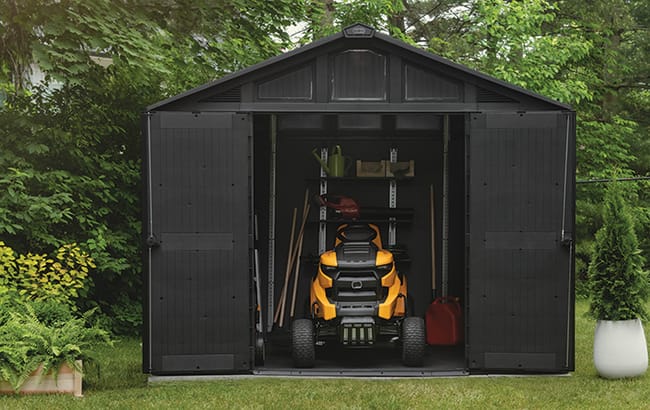 Gray Stronghold 10x8 Large Storage Shed - Keter US
