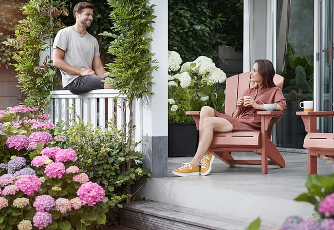 Troy Adirondack Tuinstoel - 81x80x96,5cm - Terracotta