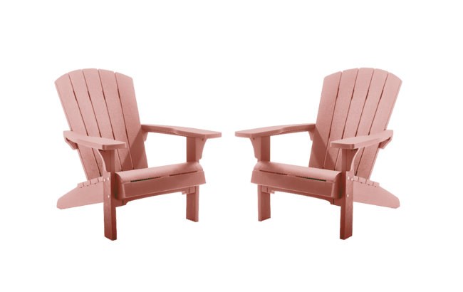 Troy Adirondack Tuinstoel - set van 2 - 81x80x96,5cm - Terracotta