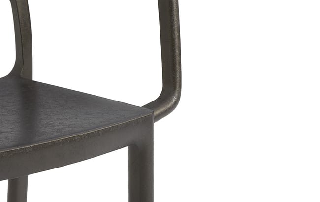 Pack de 4 sillas de exterior Metalix - Bronce