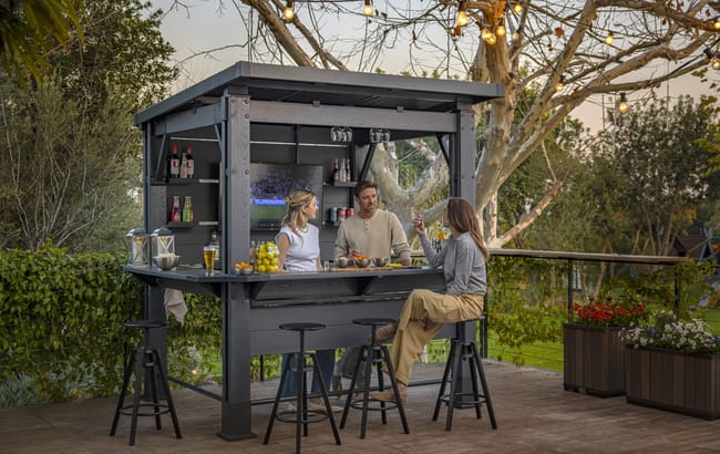 Bar Gazebo Signature - 230x200x238 cm - Marrón 