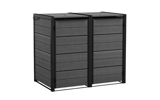 240L Mülltonnenbox - Grau