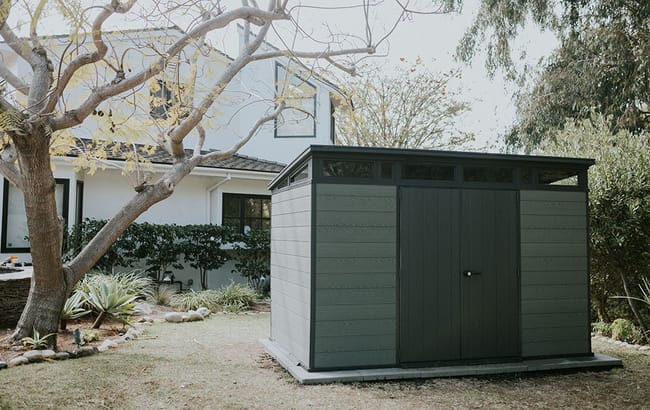 Cortina Green Large Storage Shed -11x7 Shed - Keter US