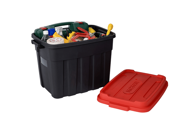 Tuff Box  68L Storage Boxes with Lid  Set of 3 - 