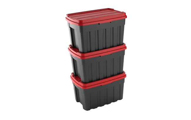 Tuff Box 140L Storage Boxes with Lid  Set of 3 - 