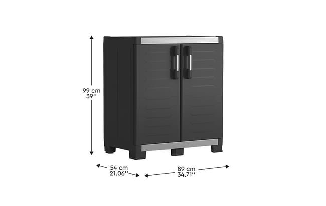 Armoire basse XL Garage - Noir